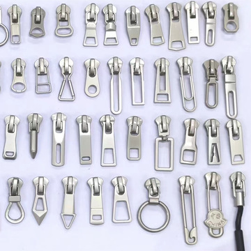 现货3#5#8#金属珍珠叻拉链头珍珠镍色高档服装时装拉头哑银拉锁