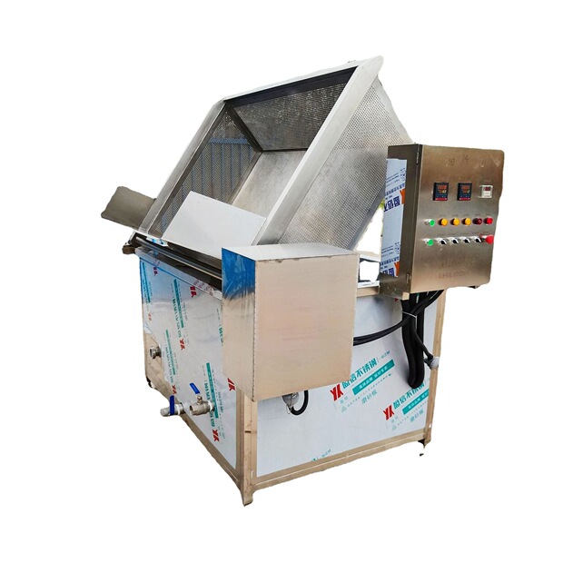 油水分离鸡脖鸭脖油炸机 自动出料鸡爪油炸机 恒温控制炸鸡油炸锅