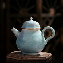 中式复古窑变高端网红2022款陶瓷功夫茶具西施小茶壶单壶家用泡茶