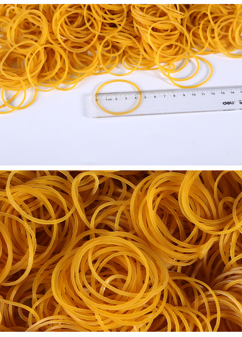 批发橡皮筋 25mm38高弹力黄色皮筋捆货强力胶圈 黄色树泥皮圈