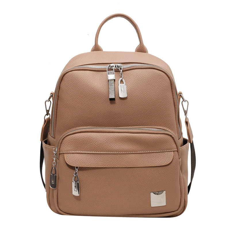 Women's Bag Casual Fashion Popular Backpack Solid Color Travel Backpack