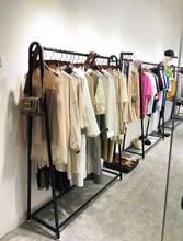 不掉漆铁艺展示架落地式女装店货架中岛架高档礼服衣服架子 直销