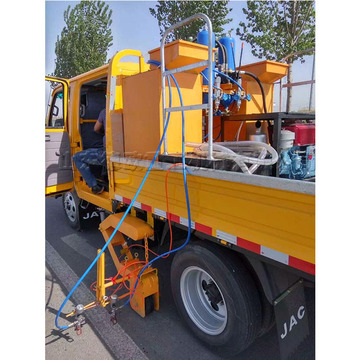 车载式冷喷划线机 900mm宽全自动马路标线机 双缸双泵车载冷喷机