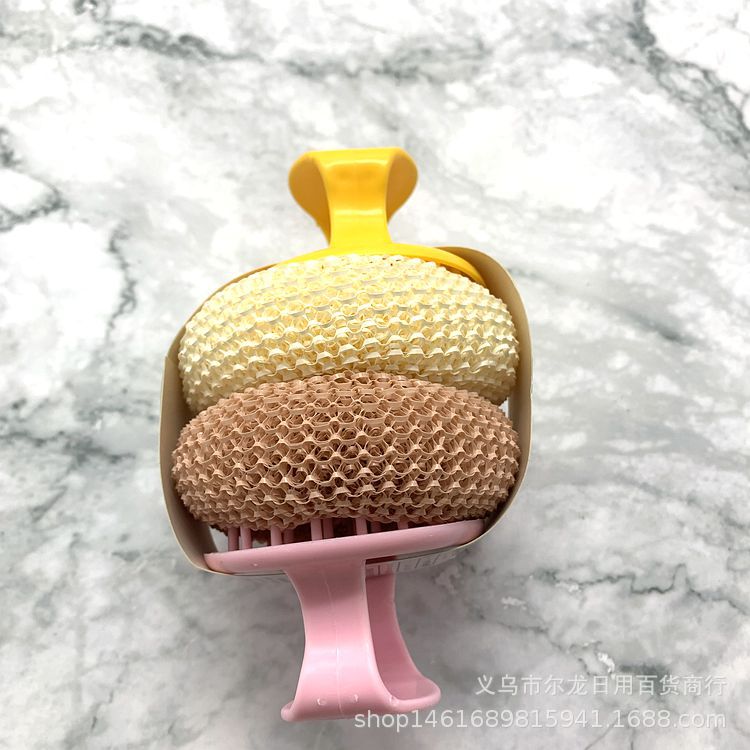 Kitchen Cleaning Ball Washing Pot Brush Does Not Hurt the Pot Removable and Washable Wok Brush Oil Removing Stainless Steel Cleaning Ball Pot Dish Bowl Brush