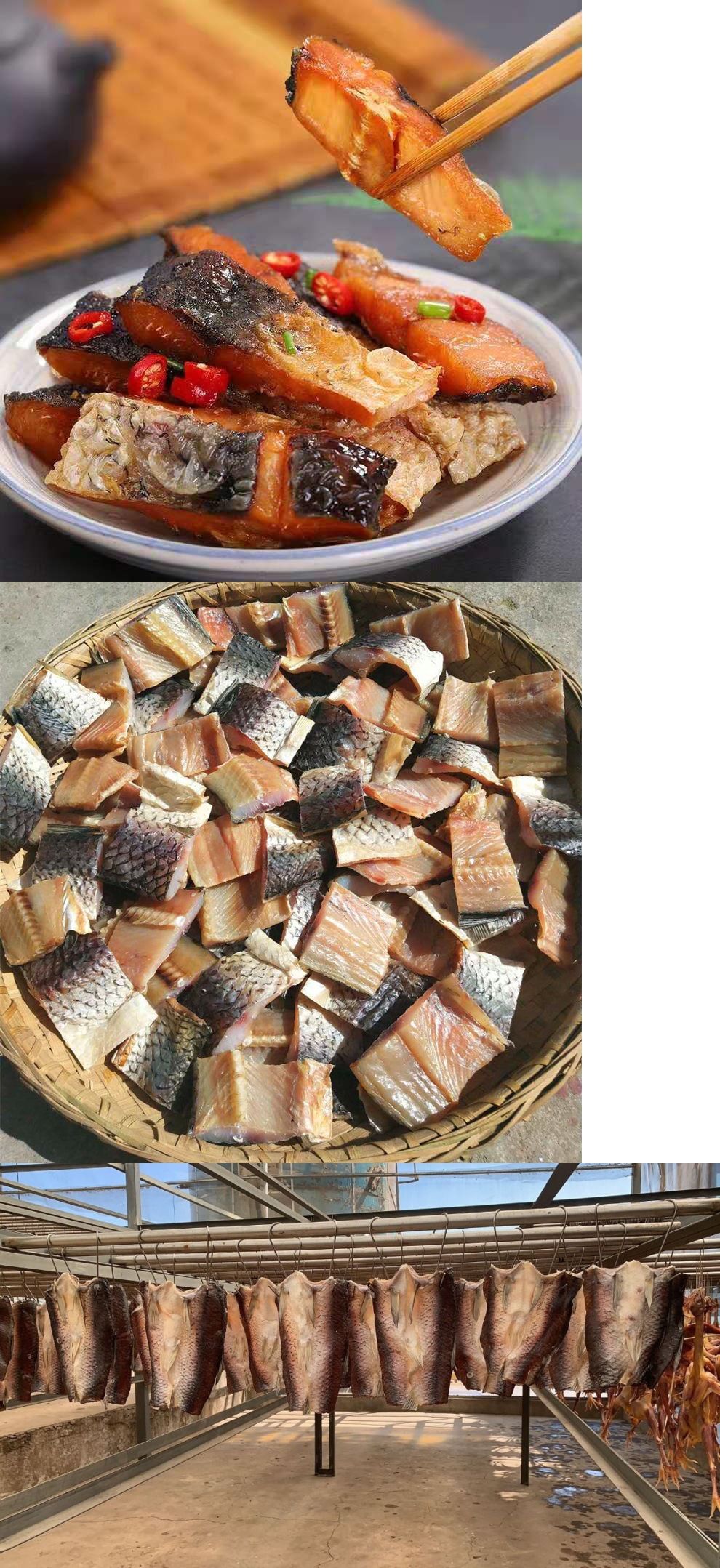 干鱼干货腊鱼咸鱼湖北特产湖南风干鱼阳干鱼咸鱼块鱼块500g包邮