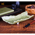 创意陶瓷日式餐具树根盘窑变陶瓷海鲜盘日料西餐厅刺身料理盘批发