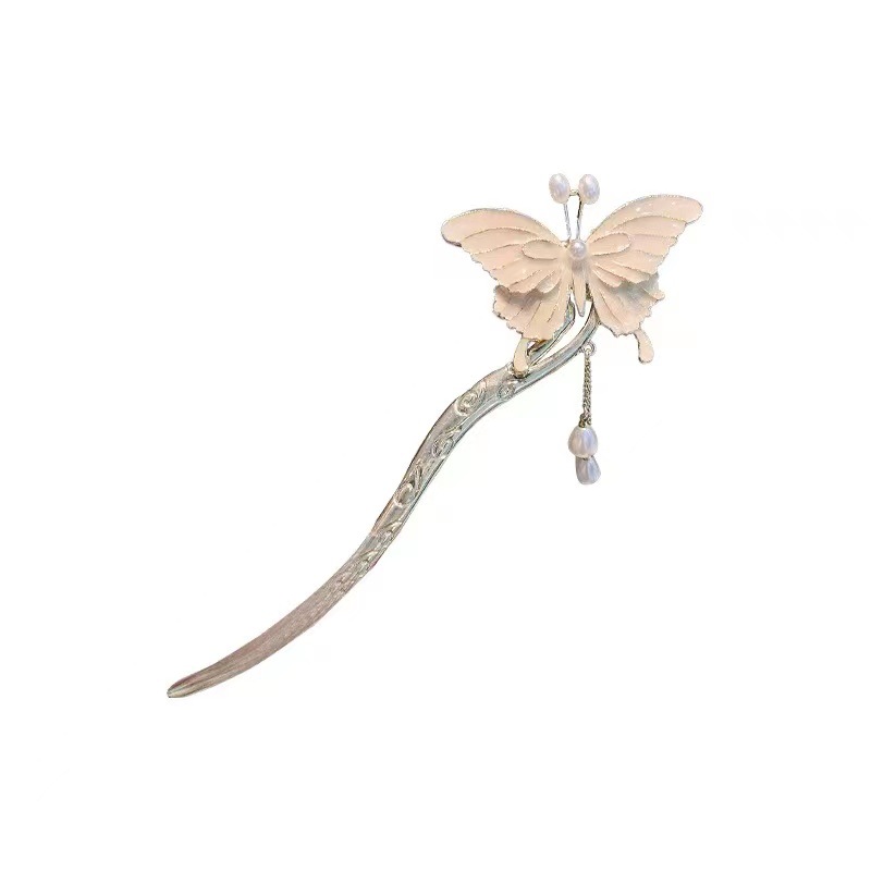 Yingmin Accessory Dance Temperament Butterfly Tassel Hairpin Super Fairy Hairpin Female Autumn and Winter Elegant Dangling Ornament Hair Accessories