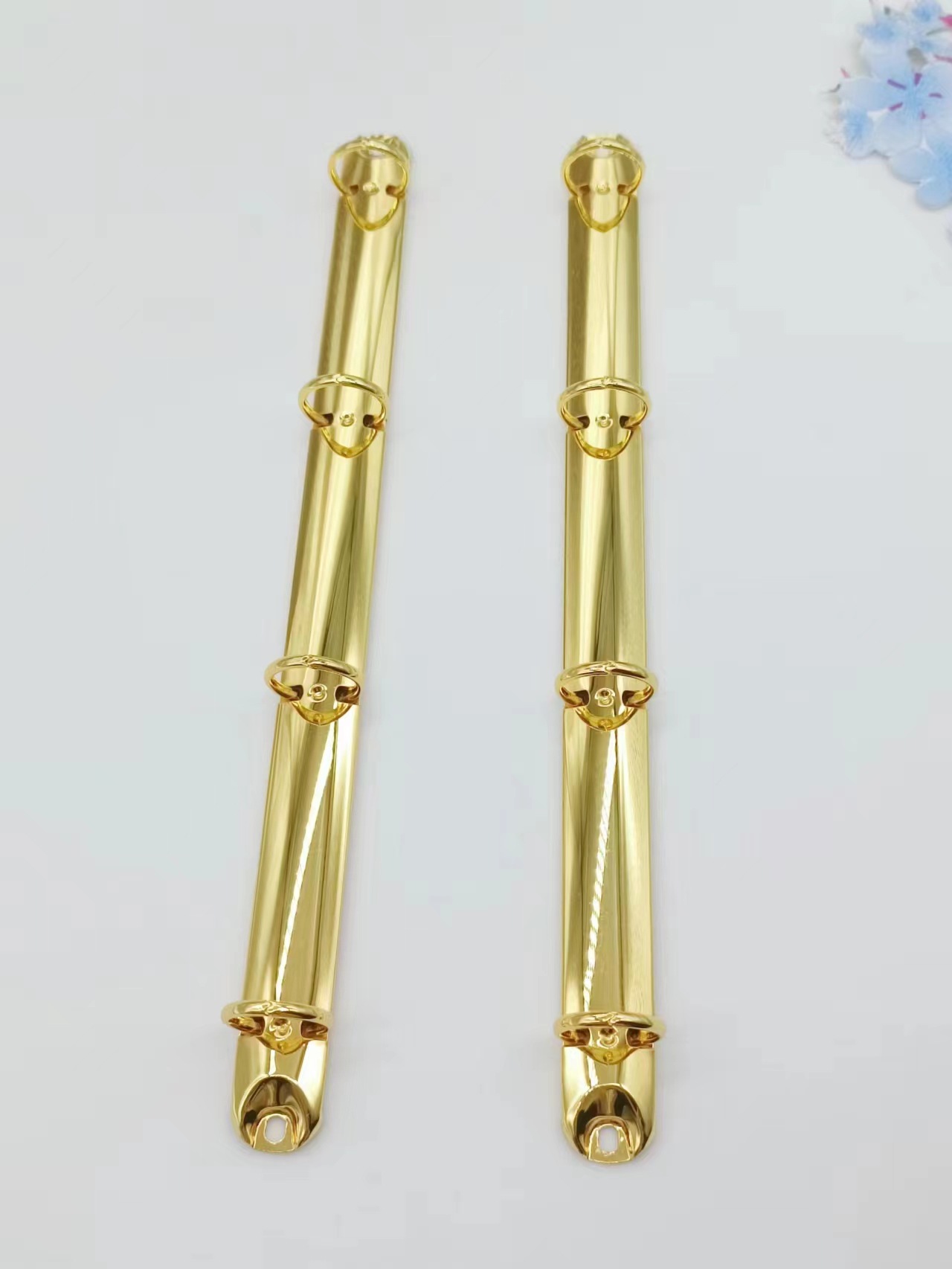 金属夹子电镀防锈玫瑰金镀金活页文具夹pp文件夹装订夹条五金配件