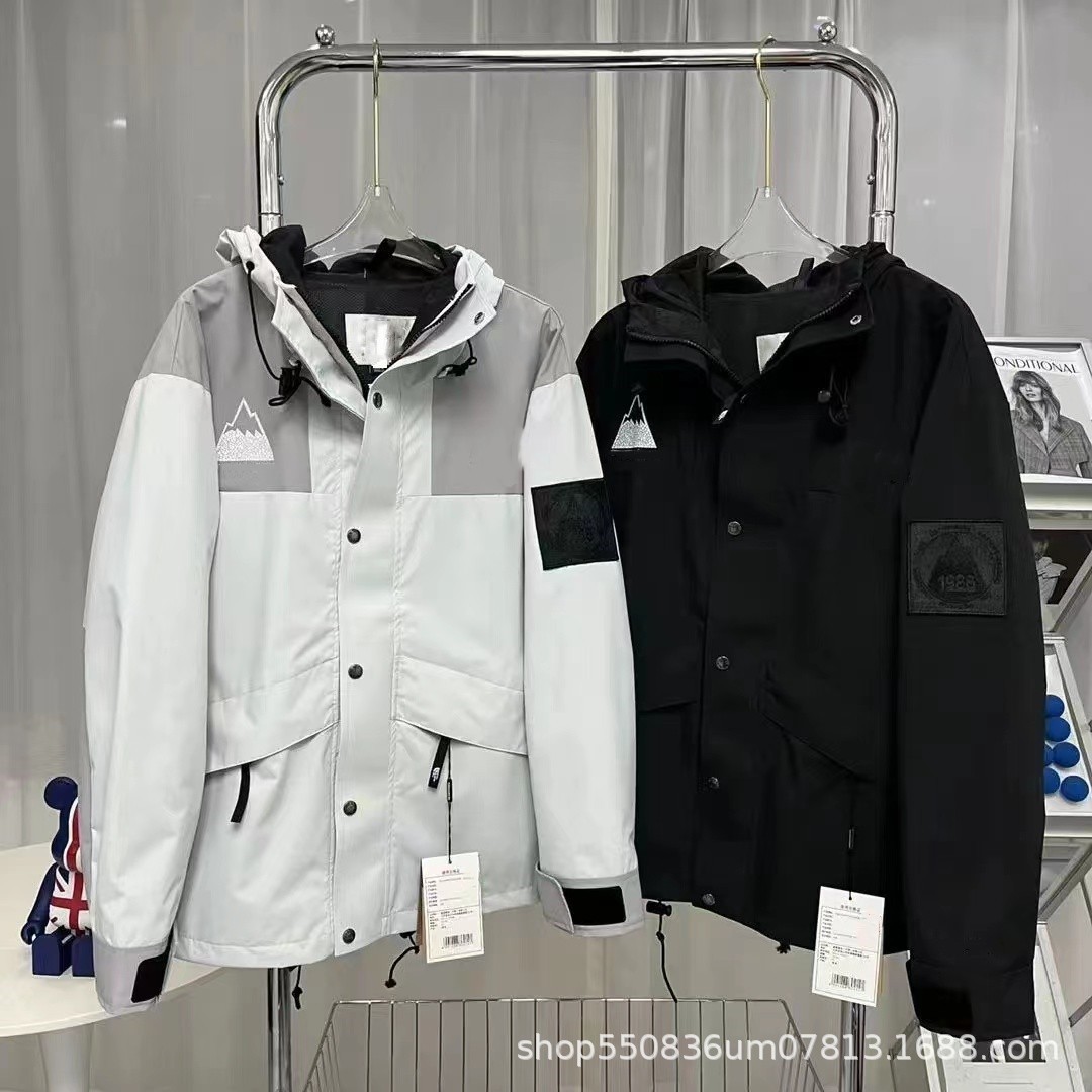 1986冲锋衣阿尔卑斯雪山标fw23三合一户外钓鱼登山服拼色夹克外套