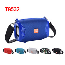 TG532蓝牙音箱布艺户外便携式背带插卡低音炮FM收音礼品迷你音响