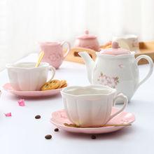 樱花杯日式少女陶瓷咖啡具套装套装下午茶陶瓷喝花茶茶具