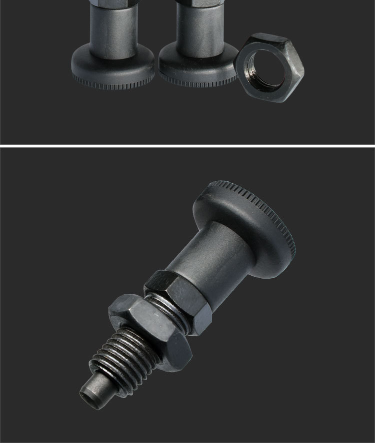 现货碳钢复位型旋钮柱塞弹簧定位销分度销 gn617m10m12m16