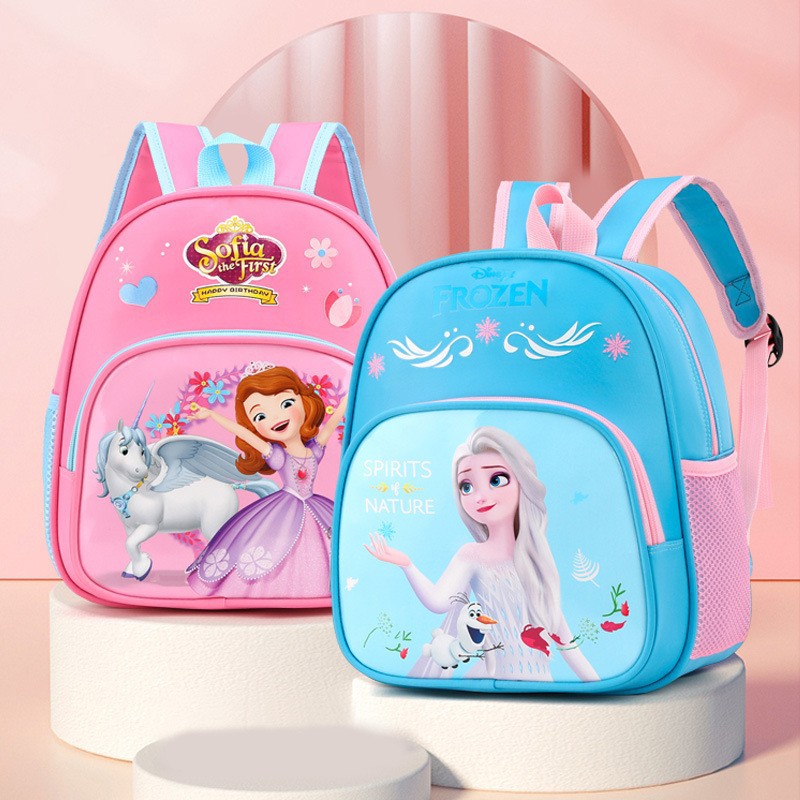 2023 New Primary School Student Bag Princess Elsa Backpack Boys and Girls Cute Cartoon Kindergarten Backpack