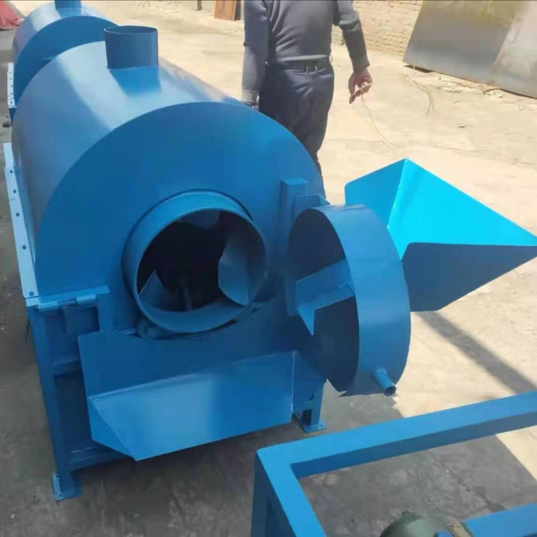 滚筒式炒籽机花生炒货机芝麻油菜籽炒籽机油房榨油配套炒料机