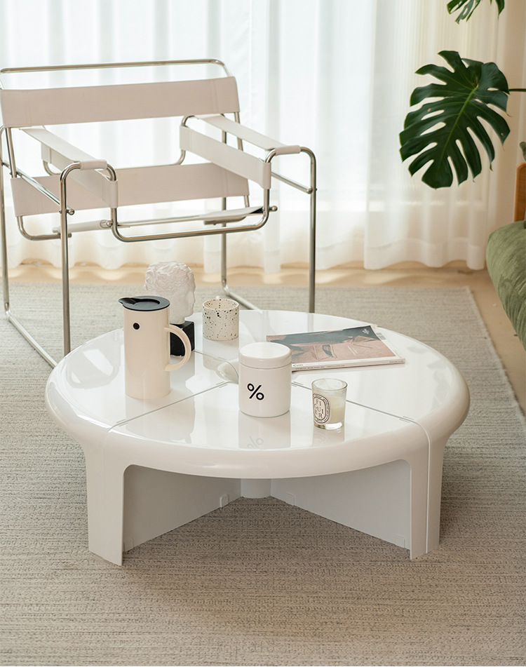 ins风儿童茶几网红茶几中古ins创意组合拼接边几北欧小户型家用圆