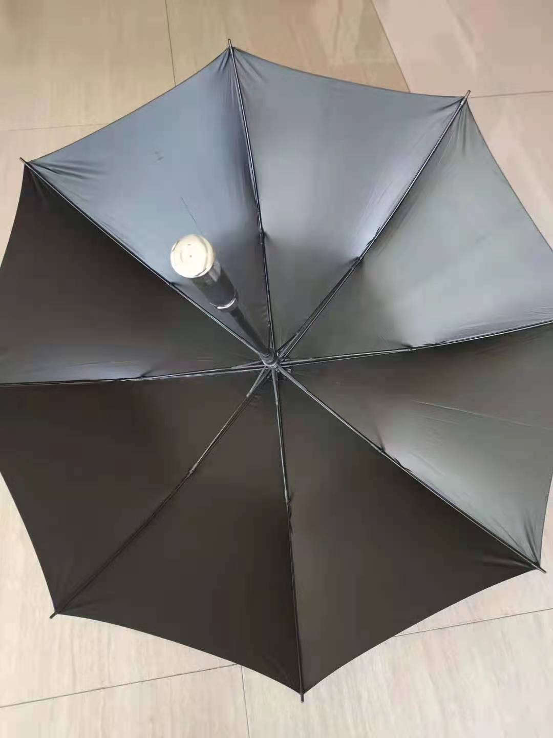 高尔夫黑胶伞商务广告礼品伞男款直杆长伞