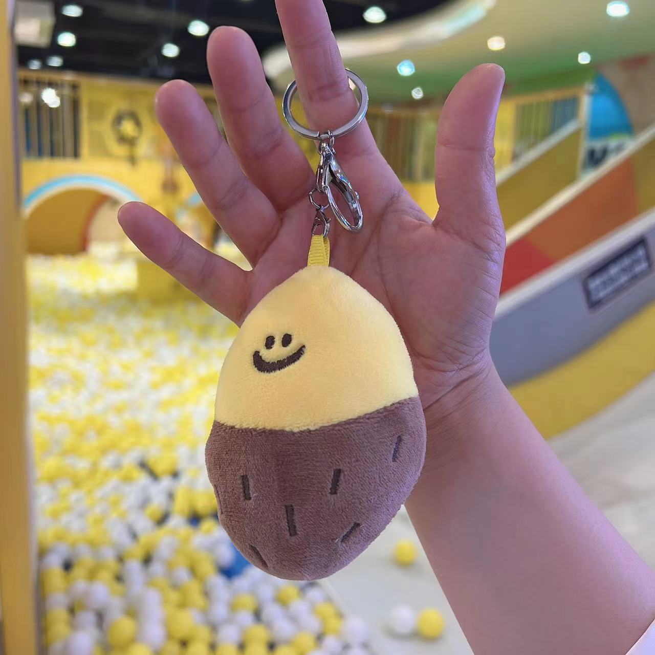 Tiktok Sweet Potato Schoolbag Pendant Keychain Schoolbag Pendant Small Sweet Potato Doll Couple Doll Plush Doll Small Size