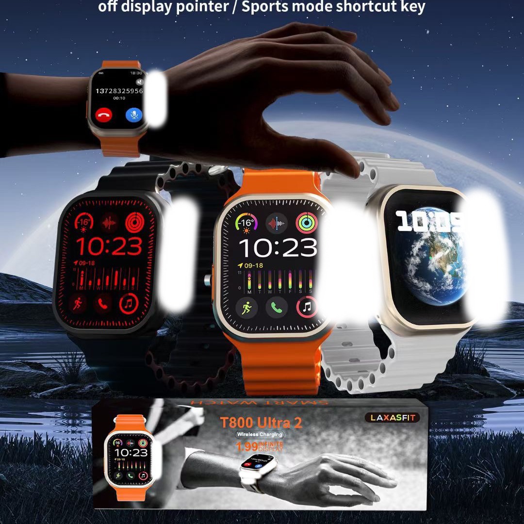 华强北新款t800ultra2运动手表外贸跨境蓝牙无线充-阿里巴巴