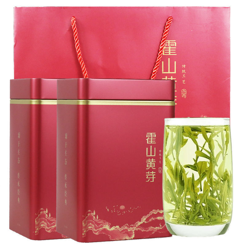 霍山黄芽茶叶2023年新茶春茶安徽六安黄茶明后茶礼盒装毛峰芽茶