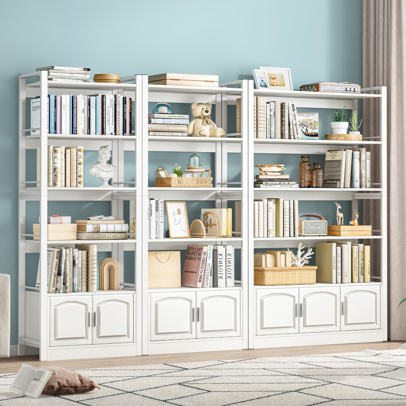 书架落地客厅简约铁艺柜子家用储物柜置物架简易现代网红书柜