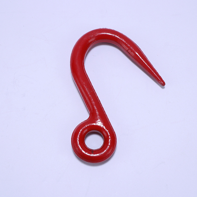 环眼起重钩钢管钩 钢管细筋钩尖嘴起重钩供应 大开口尖嘴起重货钩