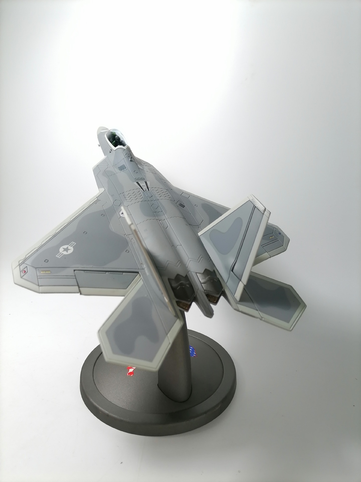 f22模型 猛禽战斗机仿真合金模型 全新带盒 1:72 佳迪配底座支架