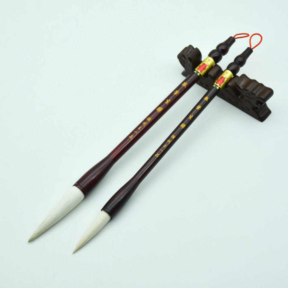 湖州笔庄加健羊兼毫毛笔大楷成人楷书行书善琏湖笔套装