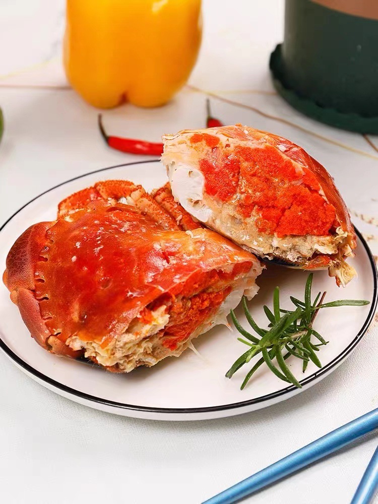 面包蟹满膏速冻大螃蟹黄金蟹鲜活熟冻大膏蟹宴席自助餐食材 20斤