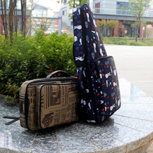 学生竹笛包5支装加厚双肩便携可放书笛子袋牛津布彩色图案背包