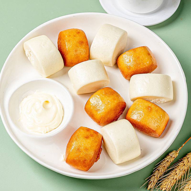 【安井】牛奶馒头儿童早餐奶香小馒头批发面食速食馒头240g炼乳