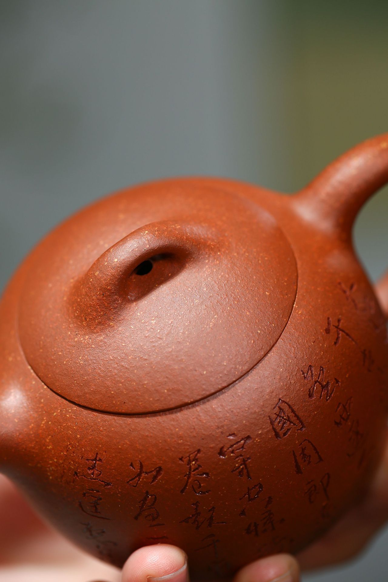 新品上市宜兴原矿紫砂壶红降坡通刻赤壁怀古璞玉壶批发定制泡茶壶