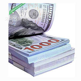 美元冥币清明祭祀焚烧假钱1000美元天堂纸币ancestor money