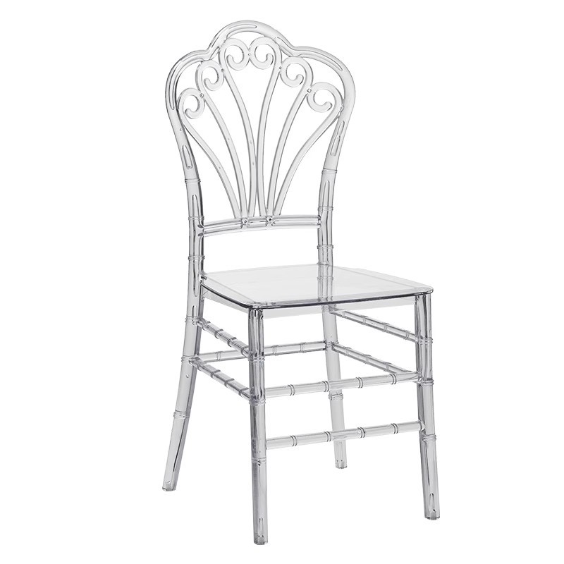 Hotel Wedding Crystal Transparent Chair Commercial Bamboo Chair Napoleon Chair Outdoor Wedding Banquet Transparent Banquet Chair