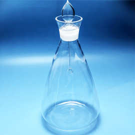 可定 制石英三角烧瓶 锥形瓶 带刻度烧瓶100/150/200/250/300ml