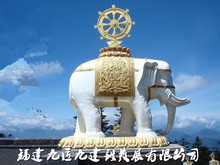厂家生产花岗岩汉白玉石雕大象缅甸泰国象庭院工厂园林工艺摆件