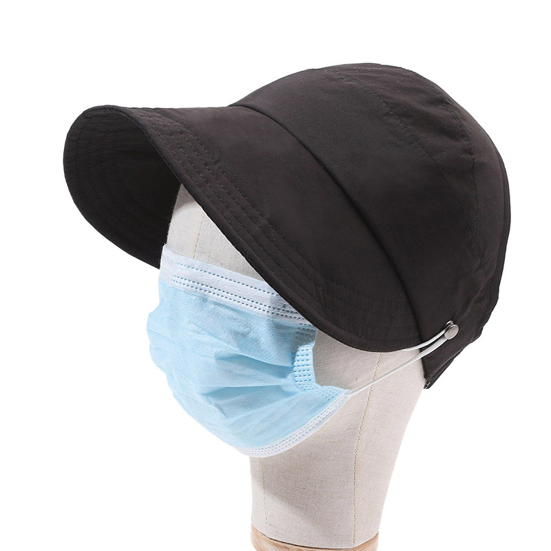 Air Top Small Head Circumference Duck Tongue Bucket Hat Can Tie High Ponytail Sun Protection Sunshade XS Small Size Quick-Drying Cycling Waterproof