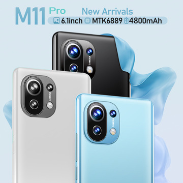 厂家生产新款跨境手机m11安卓智能手机6.1寸大屏手机虾皮支持代发