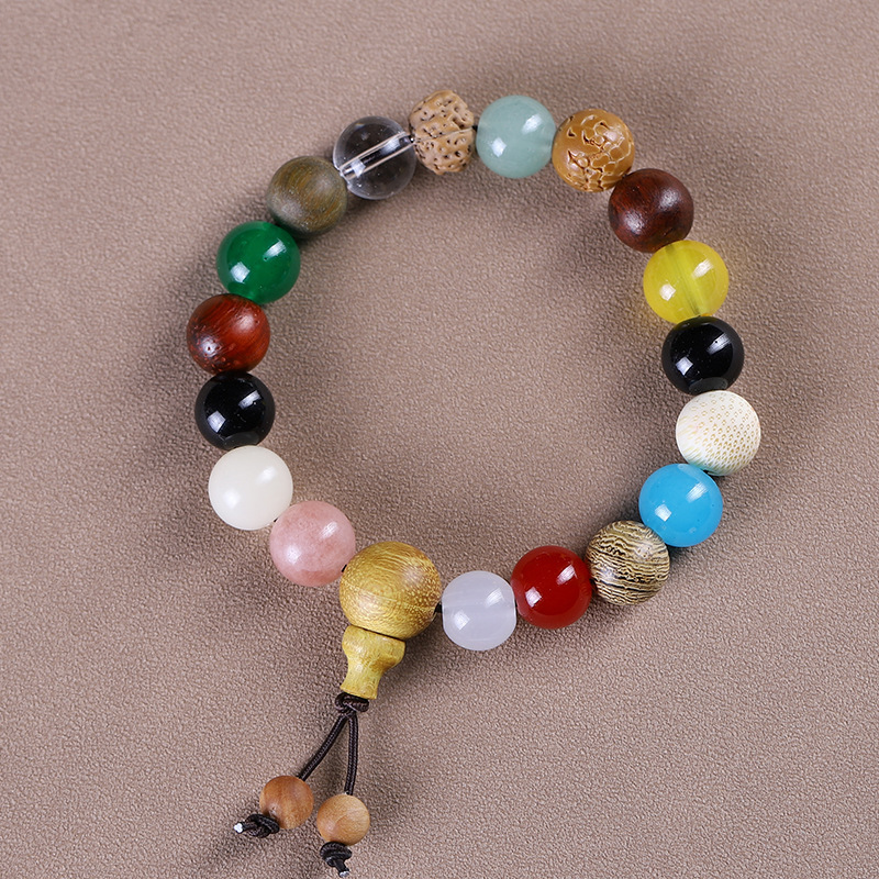 十八籽多宝手串菩提18籽18子佛珠饰品星月文玩男女款手链直播