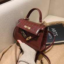 铂金小包包2021新款韩版潮单肩女包斜挎ins洋气凯莉手提包代发