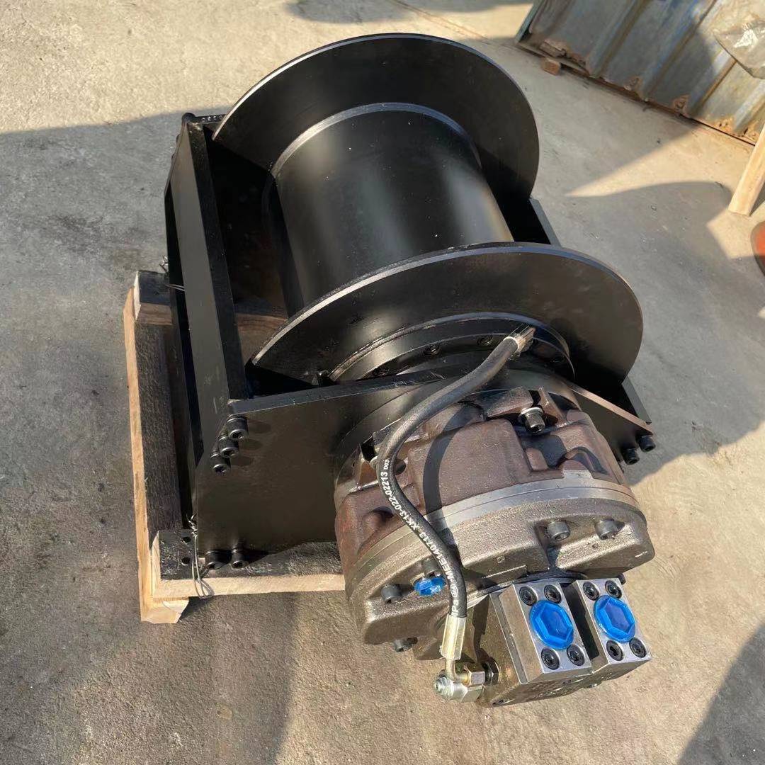 拉甘蔗树提升液压绞车 2吨5吨液压绞盘卷扬机