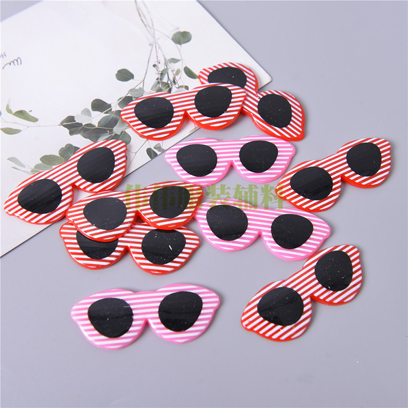 toy accessories cartoon diy art eye multi-color size plastic eyelash glasses factory direct supply wholesale