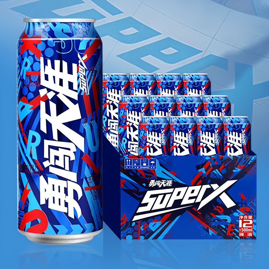 雪花啤酒superx勇闯天涯8度500ml12罐无原箱新日期批发一件代发