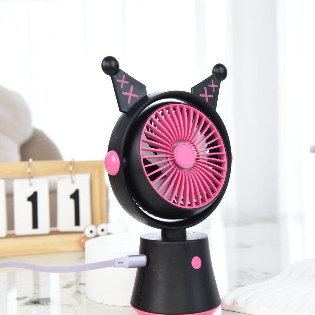 2024 USB Desktop Oscillating Fan Student Dormitory Bedside Office Desktop Rechargeable Mute Desktop Fan