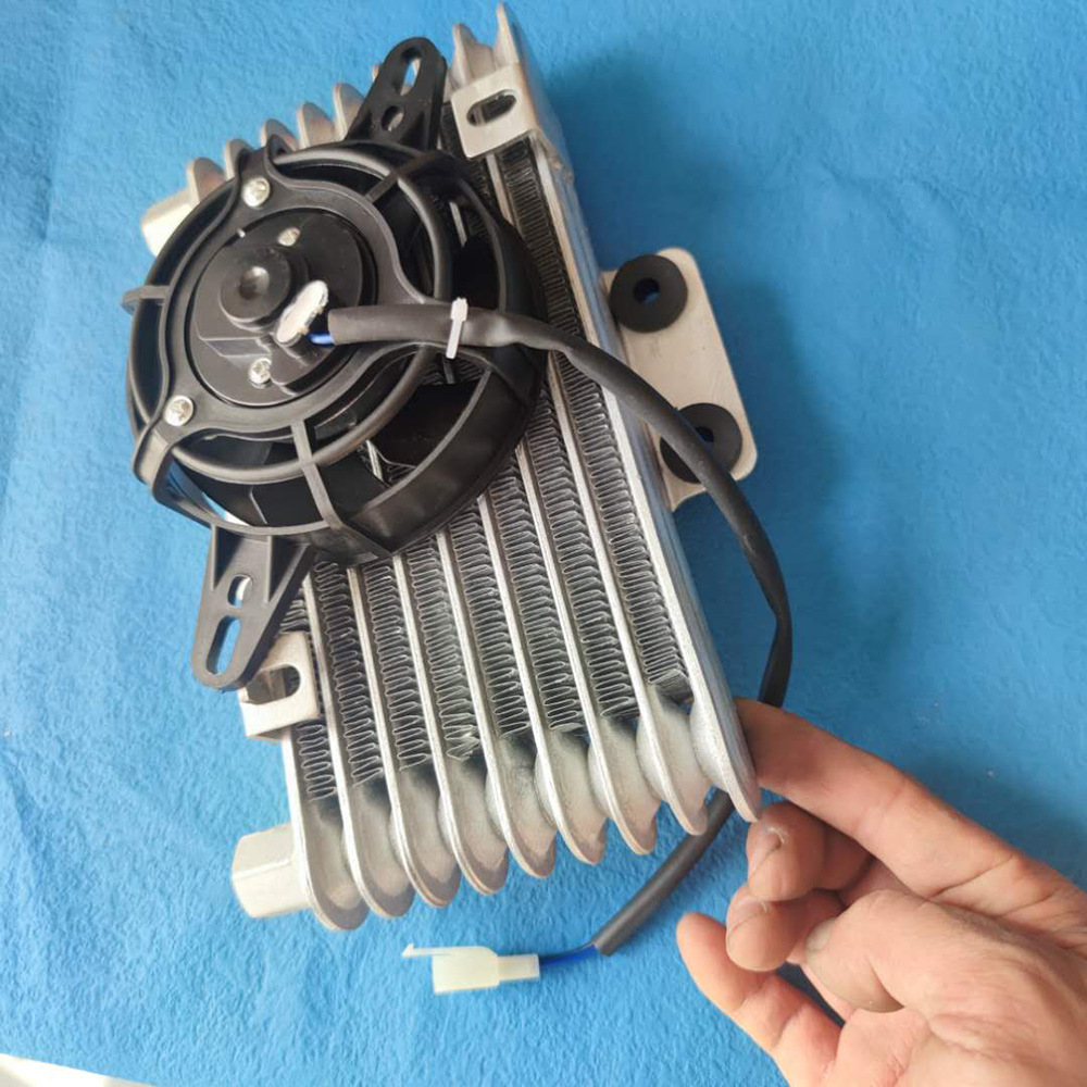 摩托车发动机机油冷却器风扇冷却散热器摩托车自行车沙滩车通用