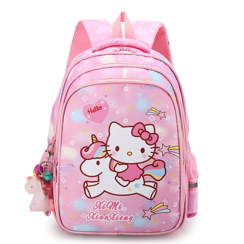 Cartoon Hello Kitty Children's Schoolbag Primary School Students Grade 1-3 Backpack Kindergarten Big Class Children Girl Backpack
