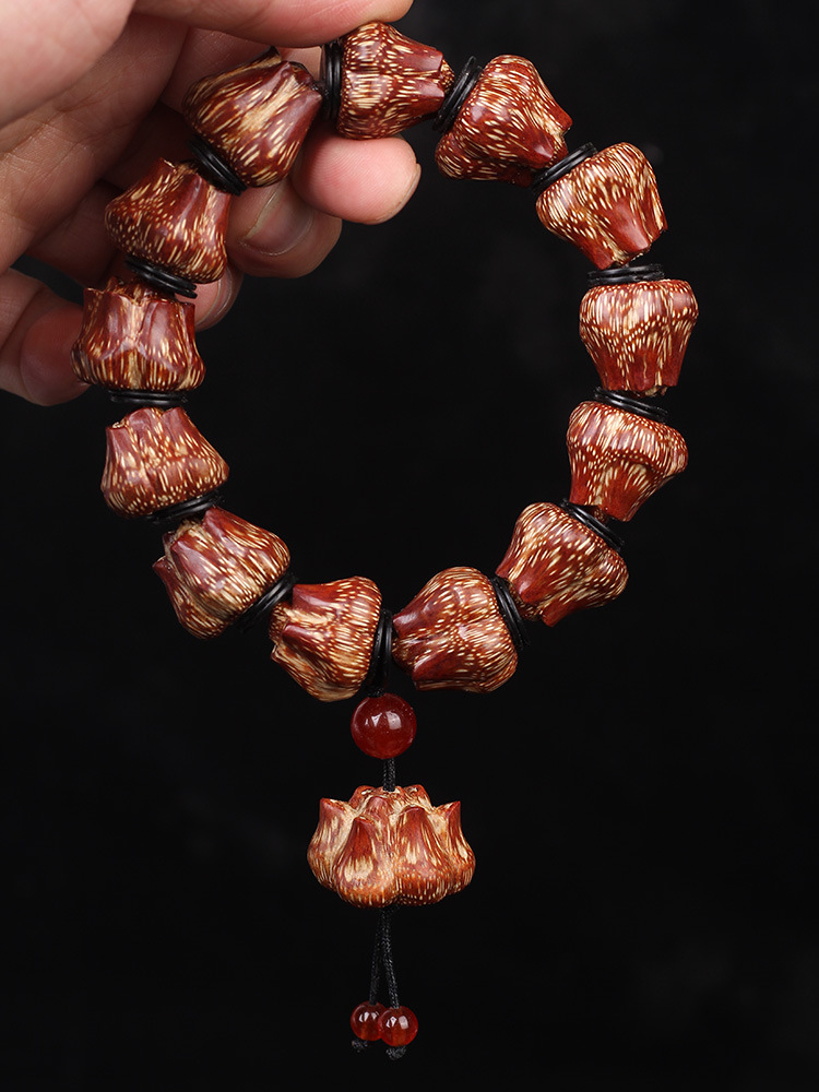 天然正宗滴血莲花菩提民族风手串健血活手原创手工工艺配饰
