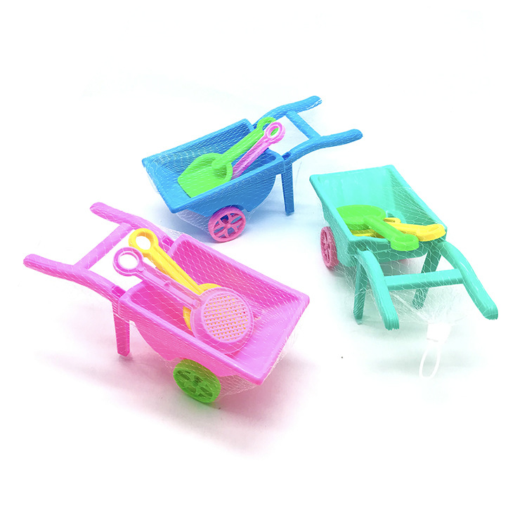 plastic toy beach car children play sand tool set shovel cart 2 yuan department store wholesale