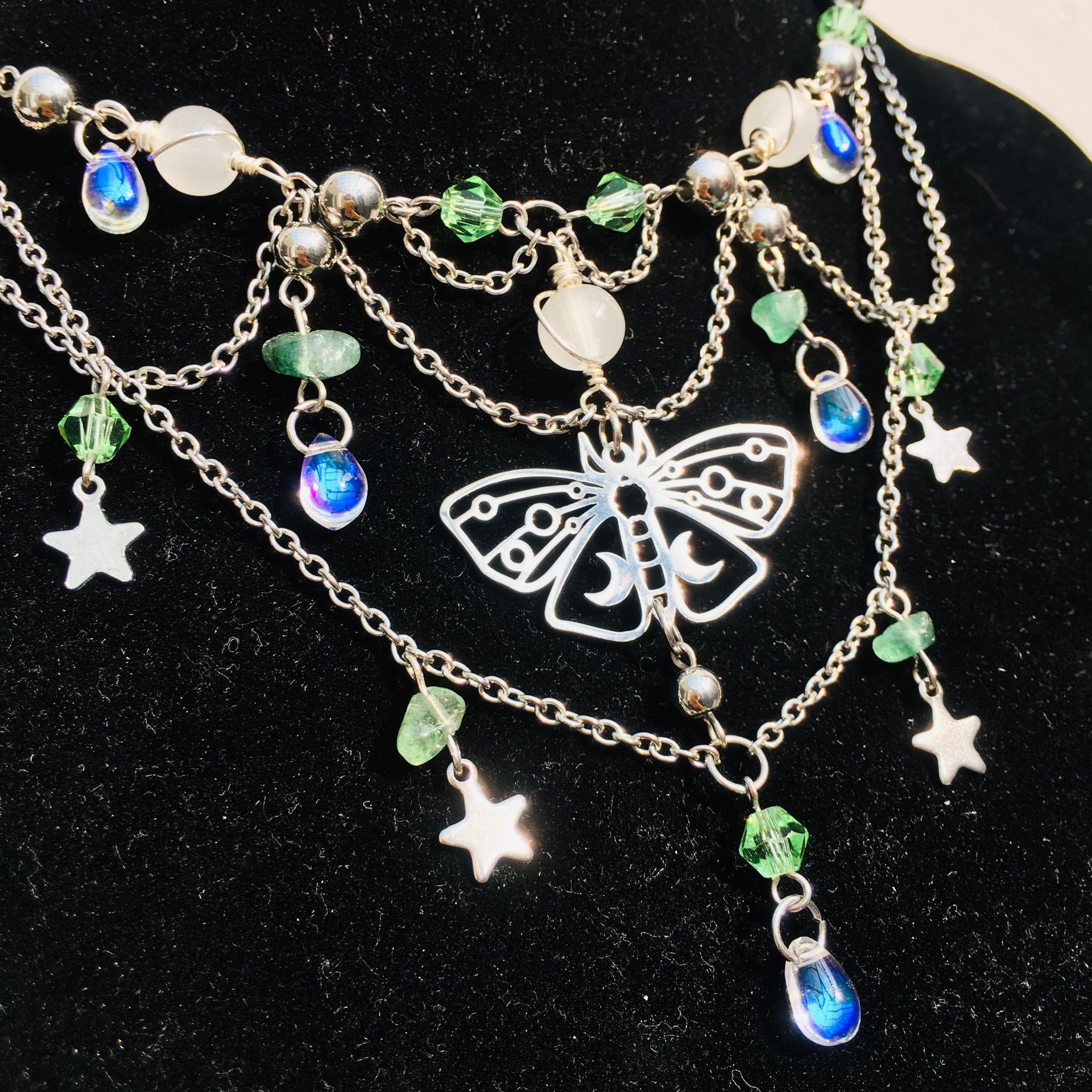 f001外贸流行文艺饰品cosplay复古森系fairy necklace仙女项链