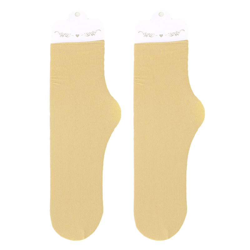 Ice Socks Women's Summer Thin Mid-Calf Length Socks White Bunching Socks Ice Silk Socks Solid Color Women's Long Socks Zhuji Wholesale