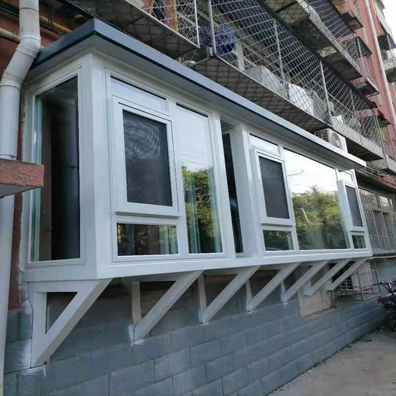 北京断桥铝门窗铝合金系统窗户封阳台平开上悬钢结构飘窗